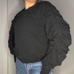 Akira crumple sleeve sweater